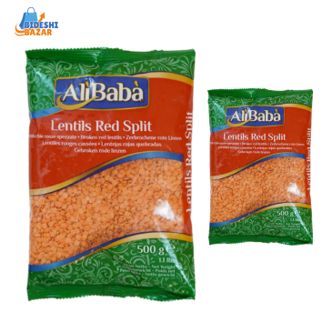 AliBaba Red Split Lentils | AliBaba Rote Split-Linsen | আলিবাবা রেড স্প্লিট লেনটিলস