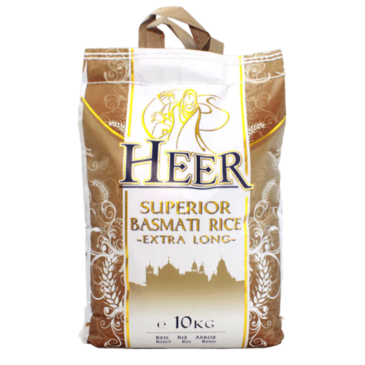 Heer 10kg Superior Basmati Rice Extra Long | Heer 10kg Superior Basmati-Reis Extra Lang | হীর ১০ কেজি সুপারিয়র বাসমতী চাল এক্সট্রা লং